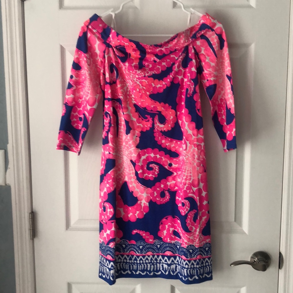 Lily Pulitzer off the shoulder dress